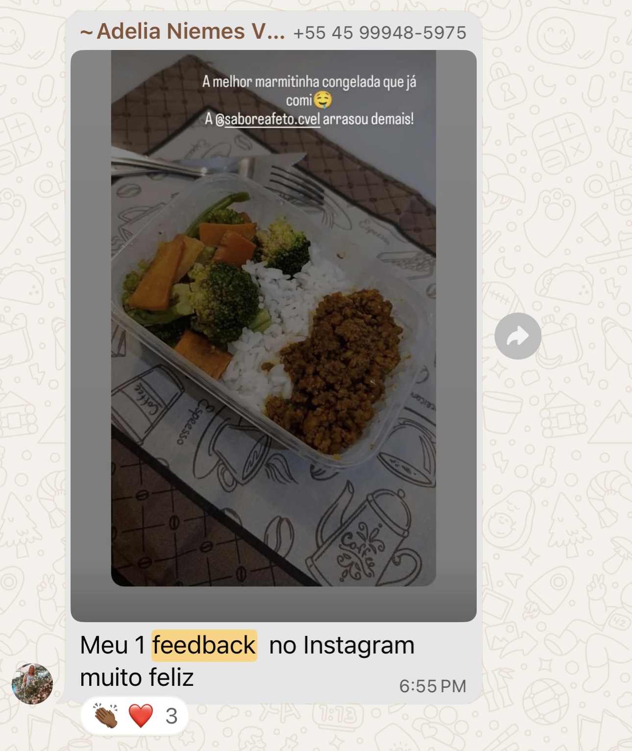 Depoimento real de aluna da Chef Gabi Paludo 6