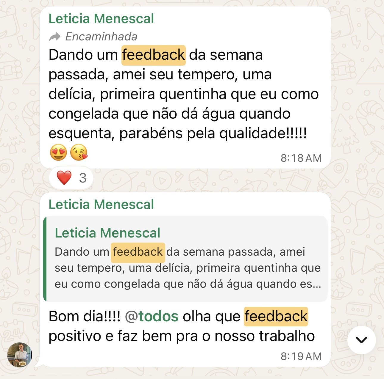 Depoimento real de aluna da Chef Gabi Paludo 5
